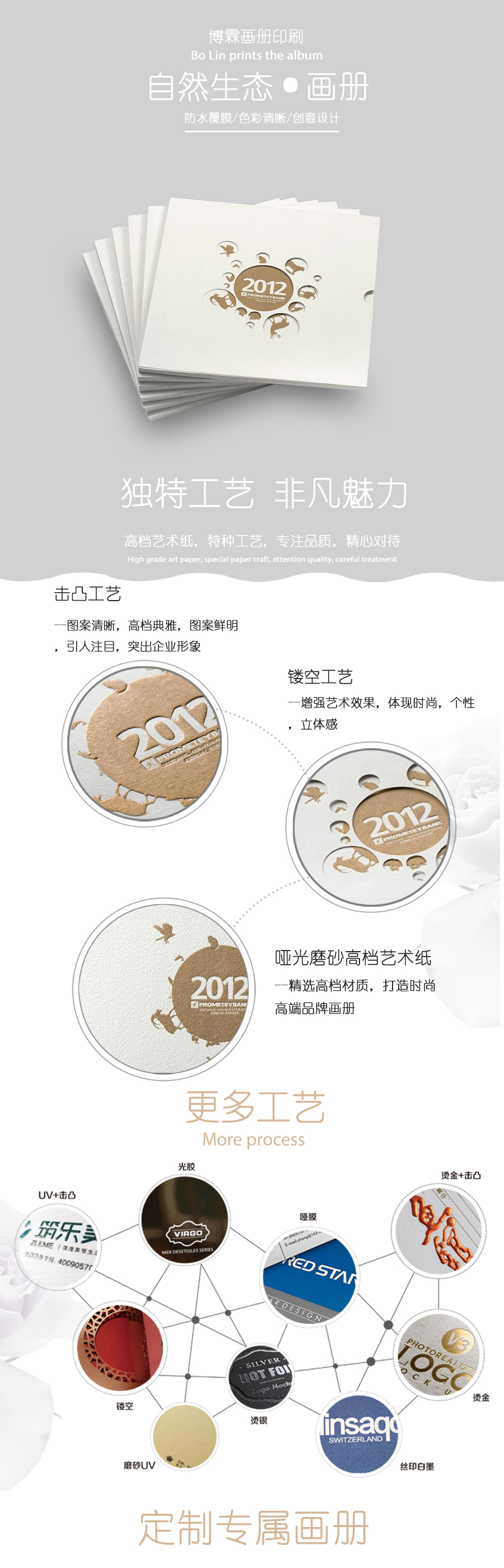 精美生物畫冊、精裝畫冊